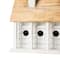 Glitzhome® 14.25" Retro White Distressed Cottage Birdhouse